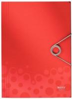 Папка на резинках c 3-мя клапанами "Bebop", А4, 30 мм, красная