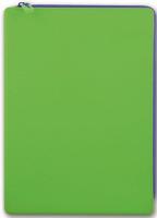 Папка для тетрадей на молнии "зелёная", 24x33 см