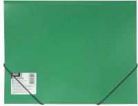 Папка-конверт на резинке "Basic", 0.50 мм, зеленая