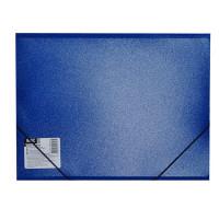 Папка-конверт на резинке "Basic", 0.50 мм, синий