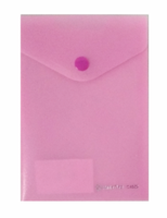 Папка-конверт на кнопке "Focus", А6, розовая