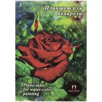 Планшет для акварели "Алая роза", 20 листов, А4