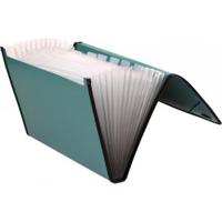Папка для бумаг на резинках пластиковая, рифленая, с 13 отделениями, 0,95 мм, А4