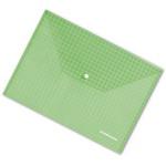 Папка-конверт "Envelope folder", А4, на кнопке, зеленая