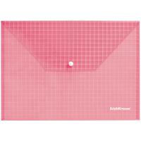 Папка-конверт "Envelope folder", А4, на кнопке, красная