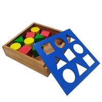 Развивающая игрушка "Ящик Сегена с объемными фигурами" (9 деталей)