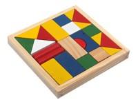 Деревянная игрушка "Конструктор. Цветные фигуры", 23 блока