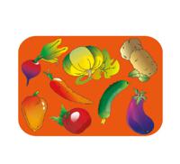 Трафарет-раскраска "Овощи"