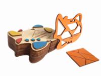 Развивающие деревянные игры Никитина "Сложи квадрат. Самолет", 3 уровень