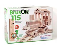 Конструктор деревянный "BrusOк!", 115 элементов