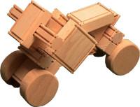 Конструктор деревянный "Квадроцикл", 18 деталей