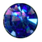 Стразы клеевые Zlatka, 1,9-2,1 мм, акрил, 144 штуки, цвет: синий (количество товаров в комплекте: 144)