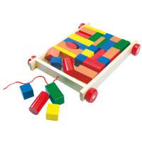 Тележка с разноцветными кубиками (арт. 80151)