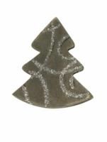 Фигурки для декорирования Rayher "Рождественская ель" (цвет: темно-серый), 4 см, 6 штук, арт. 8730526