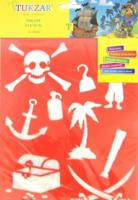 Трафарет пластиковый "Пираты", 20x25 см