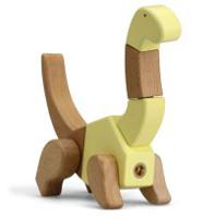 Конструктор деревянный "ZOO-BROCKIE. Динозавр Брахиозавр", 16 элементов