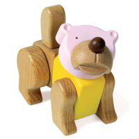 Конструктор деревянный "ZOO-BEAR. Медведь", 9 элементов