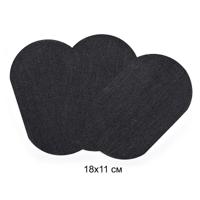 Термозаплатки, цвет: черный, 18х11 см, 10 штук, арт. TEP.RO.30 (количество товаров в комплекте: 10)