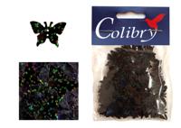 Пайетки фигурные голографические, цвет: 68 бабочки, 10 грамм, 12 пакетов, арт. SF02-68-B (количество товаров в комплекте: 12)
