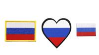 Набор термоаппликаций Hobby&Pro "Флаг России", 3 штуки