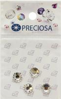 Стразы пришивные Preciosa "Вива Crystal", 2 отверстия, 8 мм, 8 штук, арт. 438-61-613