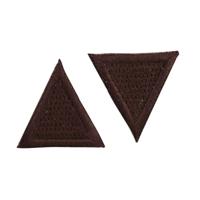 Термоаппликация Hobby&Pro "Треугольник", цвет: коричневый, 4 штуки, арт. AD1310