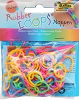 Резинки для браслетов "Неоновые волнистые. Rubber Loops", цвет: ассорти, 1 крючок, 12 застежек, 100 штук, арт. 339198