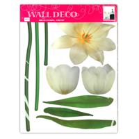 Стикер Deco "Белые тюльпаны", 50х70 см