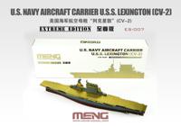 Сборная модель корабля Meng "U.S. Navy Aircraft Carrier U.S.S. Lexington (Cv-2) Extreme Edition", 1:700, арт. ES-007