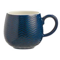 Чашка "Embossed", 350 мл, цвет: синий
