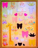 Декоративная накладка "Мишка с бантиком", цвет: 020.2 сиреневый, арт: LIEL