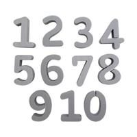 Набор фигурок из пенопласта "Цифры", 10 штук, 8x2 см