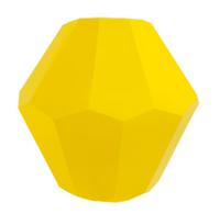 Набор бусин стеклянных на нити "Zlatka", 34 штуки, 4x4 мм, цвет: 39 желтый, арт. GBA-01