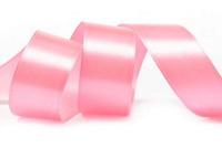 Лента упаковочная атласная "Классика", 25 мм х 22 м, розовая