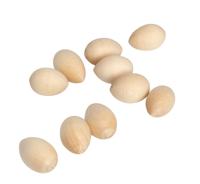 Деревянная заготовка "Яйцо мини", 10 штук (количество товаров в комплекте: 10)