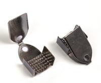 Наконечники для шнура "Magic 4 Hobby", цвет: черный никель, 6 мм, 200 штук
