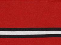 Подвяз трикотажный с люрексом, цвет: красный, серебро, 13x100 см, арт. 3AR1198