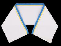Воротник трикотажный, цвет: белый, голубой, 8x36 см, арт. 3AR1187