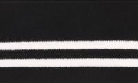 Подвяз трикотажный с полосками, 6x100 см, цвет: черный, арт. 3AR1175
