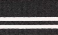 Подвяз трикотажный с полосками, 6x100 см, цвет: темно-серый, арт. 3AR1175