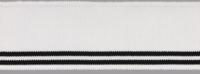 Подвяз трикотажный в полоску, 4x100 см, цвет: черный, белый, арт. 3AR1206