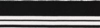 Подвяз трикотажный в полоску, 3x100 см, цвет: черный, белый, арт. 3AR1205