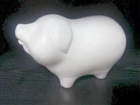 Форма из пенопласта "Свинка" (неокрашенная), 15 см
