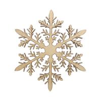 Деревянная заготовка "Снежинка №12", 11x9,6x0,4 см, арт. L-1153