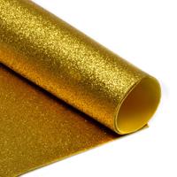 Фоамиран глиттерный, 20х30 см, 2 мм, цвет: золото, 10 штук (количество товаров в комплекте: 10)