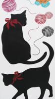 Наклейки для интерьера "Чёрные кошки"