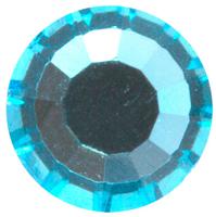 Стразы стеклянные клеевые "Zlatka", 3,9 мм, 48 штук, цвет: голубой (aquamarine), арт. ZBS SS16/48