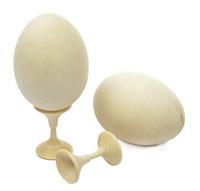 Заготовка деревянная "Яйцо с подставкой", 5-7 см, 2 штуки (количество товаров в комплекте: 2)