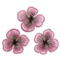 Цветочки пришивные, цвет: 12 розовый, 4,5 см, 10 штук, арт. AR536