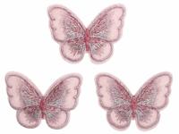 Бабочки пришивные, цвет: розовый, 5,5x4 см, 10 штук, арт. AR535